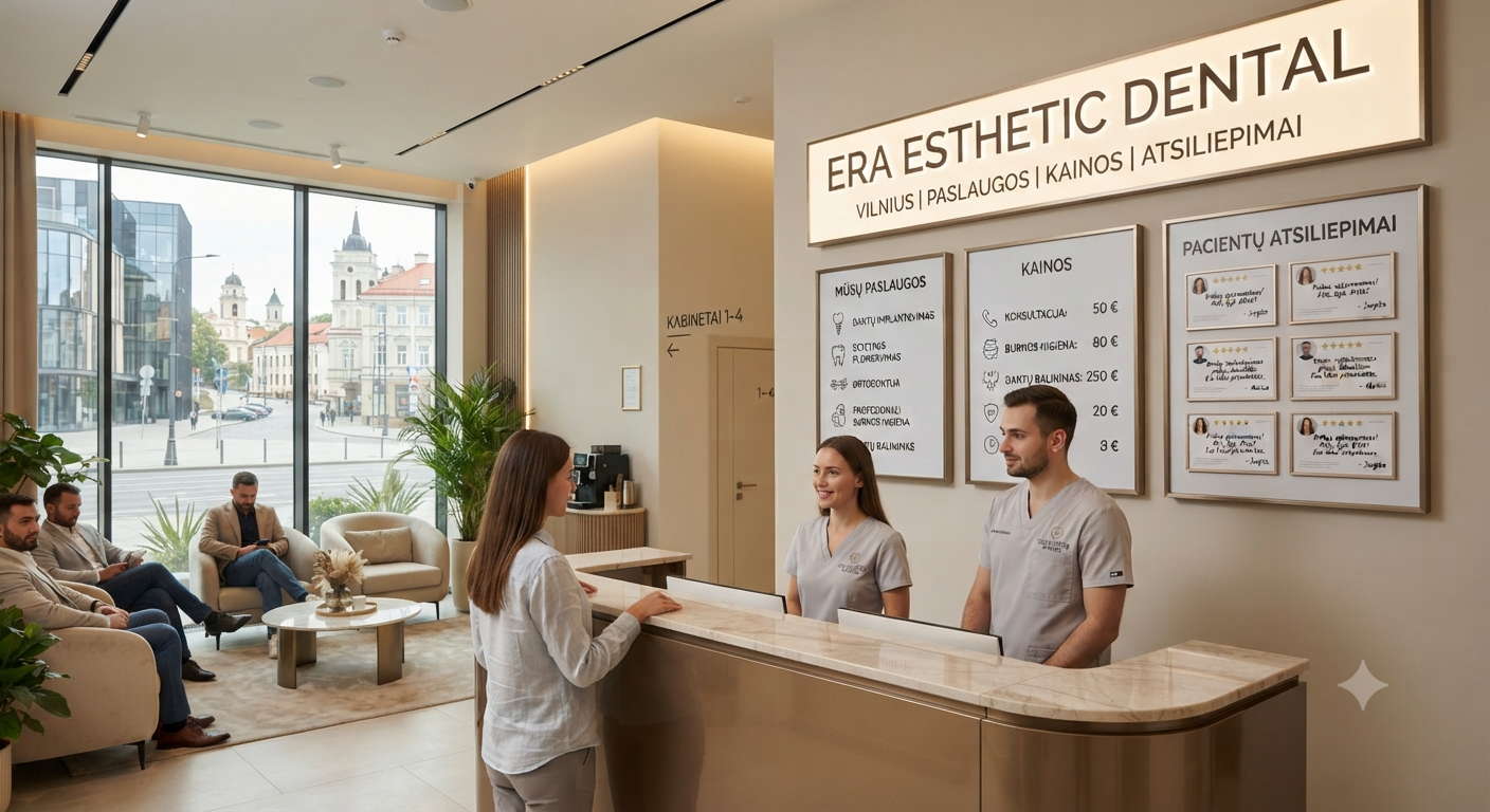 Era Esthetic Dental Vilniuje: paslaugos, kainos ir atsiliepimai