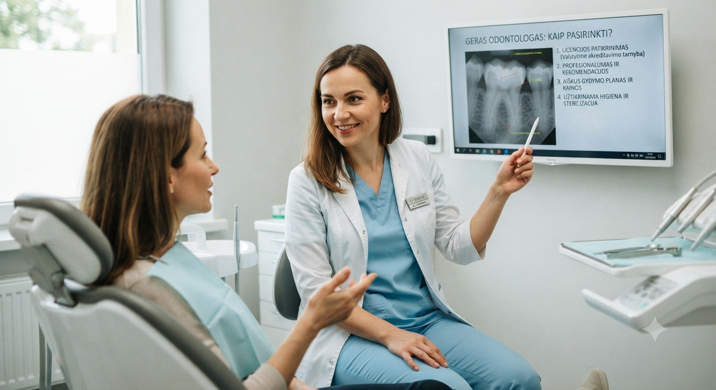 Geras odontologas: kaip atpažinti, pasitikrinti ir ko klausti prieš gydymą