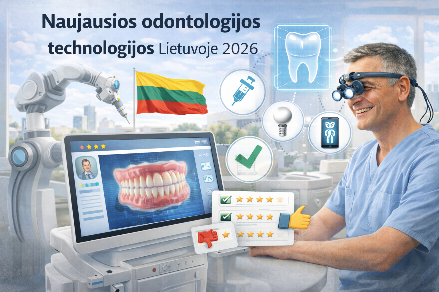 Naujausios odontologijos technologijos Lietuvoje 2026