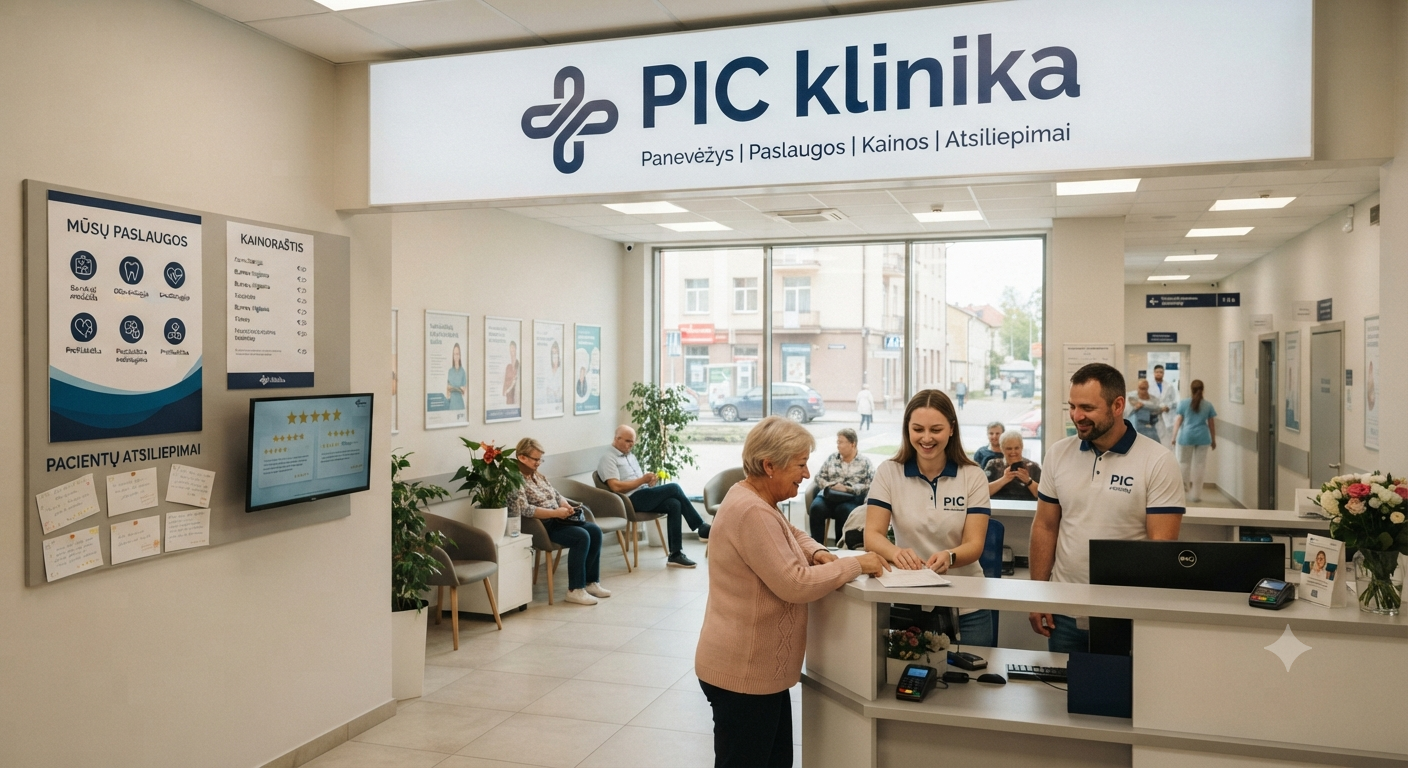 PIC klinika Panevėžyje: paslaugos, kainos ir pacientų atsiliepimai