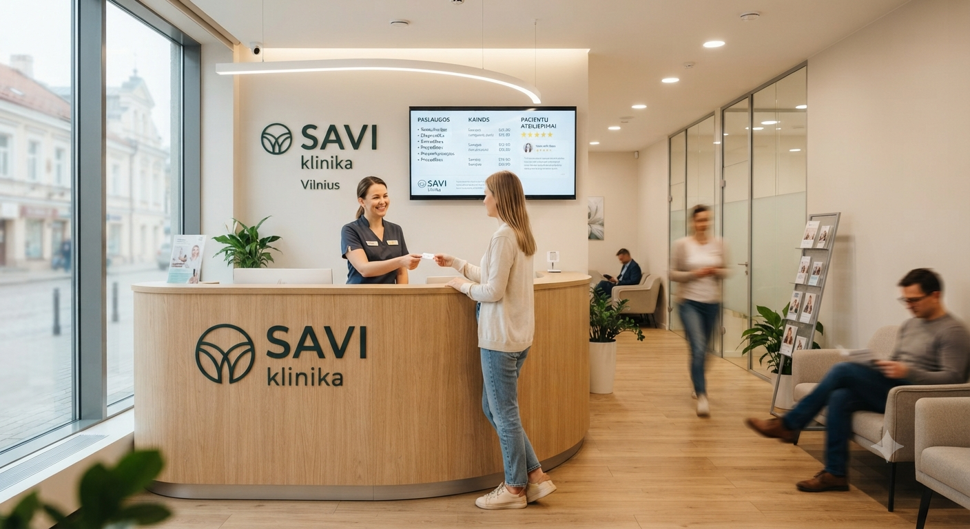 SAVI klinika Vilniuje: paslaugos, kainos ir pacientų atsiliepimai