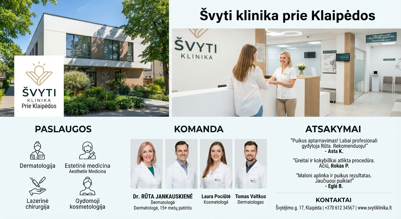 Švyti klinika prie Klaipėdos: paslaugos, komanda ir atsiliepimai